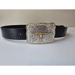 Perry Ellis Western Belt Leather Sz XL